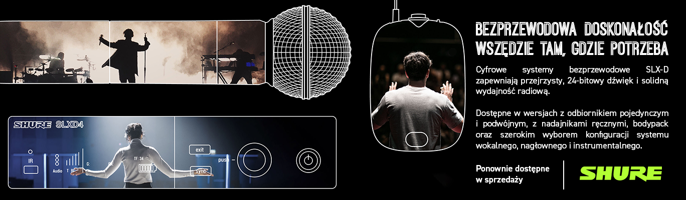 Cyfrowe systemy bezprzewodowe Shure SLX-D